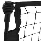 Football Rebounder Net Black and Yellow 183x85x120 cm Polyester - Rear View