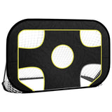 Football Goal Net with Target 120x80x80 cm Polyester - Front View