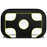 Football Goal Net with Target 120x80x80 cm Polyester - Side View