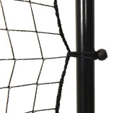 Football Rebounder Net Black 366x90x183 cm HDPE - 45-Degree Angle
