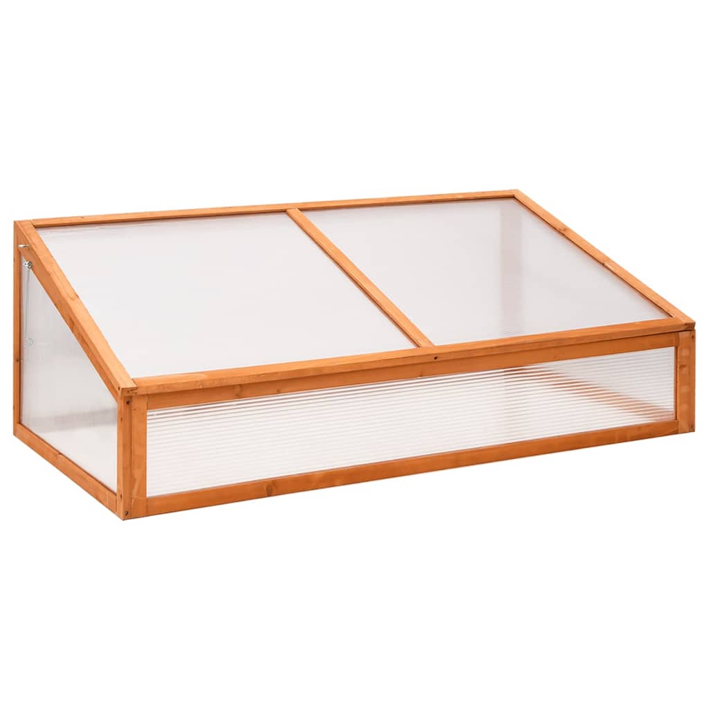 Greenhouse Orange 110x56x39 cm Fir Wood