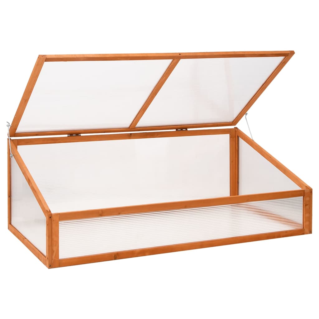 Greenhouse Orange 110x56x39 cm Fir Wood