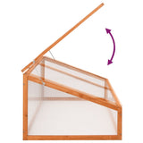 Greenhouse Orange 110x58.5x39 cm Fir Wood - Top-Down View