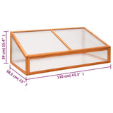 Greenhouse Orange 110x56x39 cm Fir Wood