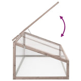 Greenhouse Grey 110x56x39 cm Fir Wood