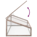 Greenhouse Grey 110x56x39 cm Fir Wood