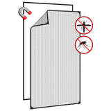 Magnetic Insect Screen for Windows Anthracite 80x140 cm - Top-Down View