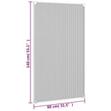Magnetic Insect Screen for Windows Anthracite 80x140 cm - Low Angle