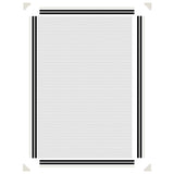 Magnetic Insect Screen for Windows White 80x120 cm - Rear View