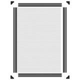 Magnetic Insect Screen for Windows Anthracite 80x120 cm - Rear View
