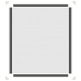 Magnetic Insect Screen for Windows White 100x120 cm - Rear View