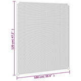 Magnetic Insect Screen for Windows White 100x120 cm - Low Angle