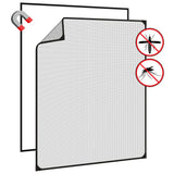 Magnetic Insect Screen for Windows Anthracite 100x120 cm - Top-Down View