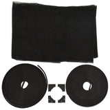 Magnetic Insect Screen for Windows Anthracite 100x120 cm - Close-Up Angle