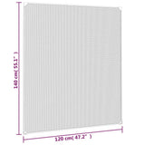 Magnetic Insect Screen for Windows Anthracite 120x140 cm - Low Angle