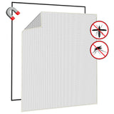 Magnetic Insect Screen for Windows White 130x150 cm - Top-Down View