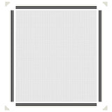 Magnetic Insect Screen for Windows White 130x150 cm - Rear View