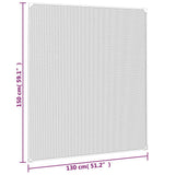 Magnetic Insect Screen for Windows Anthracite 130x150 cm - Low Angle