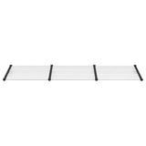 Door Canopy Black and Transparent 297.5x90 cm Polycarbonate