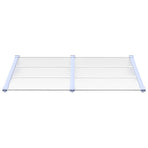 Door Canopy Grey and Transparent 152.5x90 cm Polycarbonate