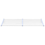 Door Canopy Grey and Transparent 239x90 cm Polycarbonate