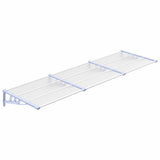 Door Canopy Grey and Transparent 297.5x90 cm Polycarbonate - Front View