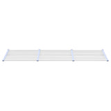 Door Canopy Grey and Transparent 297.5x90 cm Polycarbonate