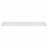 Door Canopy Grey and Transparent 358.5x90 cm Polycarbonate