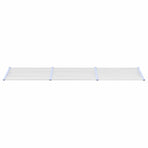 Door Canopy Grey and Transparent 358.5x90 cm Polycarbonate