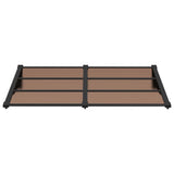 Door Canopy Black 152.5x90 cm Polycarbonate