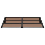 Door Canopy Black 152.5x90 cm Polycarbonate