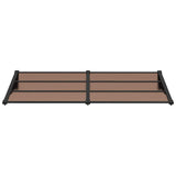 Door Canopy Black 199x90 cm Polycarbonate