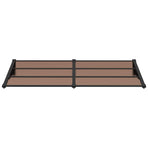 Door Canopy Black 199x90 cm Polycarbonate