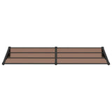 Door Canopy Black 239x90 cm Polycarbonate