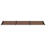 Door Canopy Black 358.5x90 cm Polycarbonate