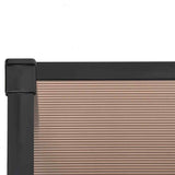 Door Canopy Black 358.5x90 cm Polycarbonate - 45-Degree Angle