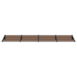 Door Canopy Black 396x90 cm Polycarbonate