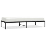 Metal Bed Frame without Mattress Black 90x190 cm