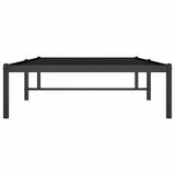 Metal Bed Frame without Mattress Black 90x190 cm