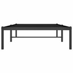 Metal Bed Frame without Mattress Black 90x190 cm