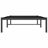 Metal Bed Frame without Mattress Black 90x190 cm - 45-Degree Angle