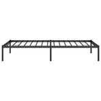 Metal Bed Frame without Mattress Black 90x190 cm