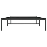Metal Bed Frame without Mattress Black 107x203 cm King Single - 45-Degree Angle