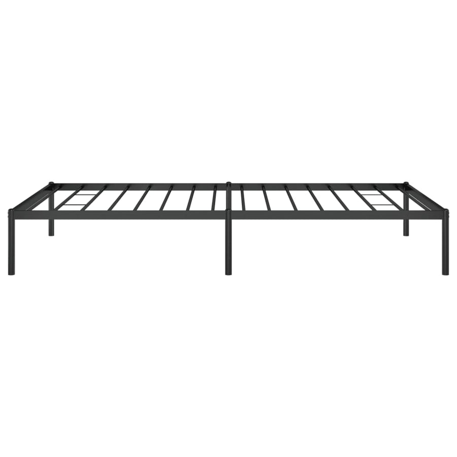 Metal Bed Frame without Mattress Black 107x203 cm King Single