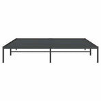 Metal Bed Frame without Mattress Black 183x213 cm