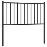 Metal Replace Headboard Black 90 cm