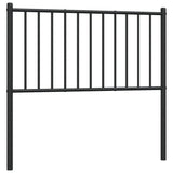 Metal Replace Headboard Black 90 cm