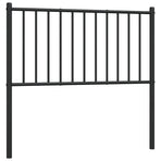 Metal Replace Headboard Black 90 cm