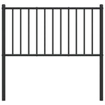 Metal Replace Headboard Black 90 cm