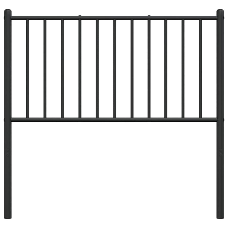 Metal Replace Headboard Black 90 cm